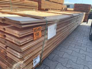 Ca. 120x Douglas Wisselsponning, 18x190mm, lengte 500cm
